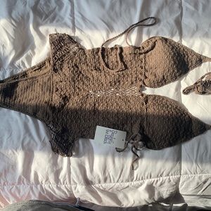 One piece cut out swim suit